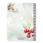 Személyre szabható - Cuki karácsonyi kacsa sütivel mintás A6-os füzet