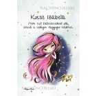 Személyre szabható - Rózsaszín hajú Csini Vízöntő lány mintás füzet