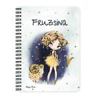 Személyre szabható - Szőke hajú Csini Kos lány mintás füzet