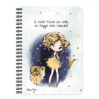 Személyre szabható - Szőke hajú Csini Kos lány mintás füzet