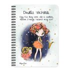 Személyre szabható - Vörös hajú Csini Kos lány mintás füzet