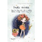 Személyre szabható - Vörös hajú Csini Kos lány mintás füzet