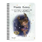 Személyre szabható - Barna hajú Csini Rák lány mintás A6-os füzet