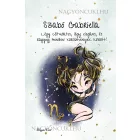 Személyre szabható - Barna hajú Csini Bak lány mintás A6-os füzet