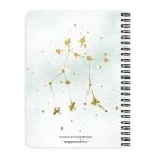 Személyre szabható - Vörös hajú Csini Ikrek lány mintás A6-os füzet