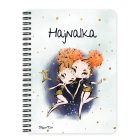 Személyre szabható - Vörös hajú Csini Ikrek lány mintás A6-os füzet