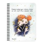 Személyre szabható - Vörös hajú Csini Ikrek lány mintás A6-os füzet