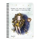 Személyre szabható - Barna hajú Csini Oroszlán lány mintás füzet