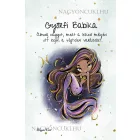 Személyre szabható - Barna hajú Csini Halak lány mintás A6-os füzet