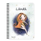 Személyre szabható - Vörös hajú Csini Nyilas lány mintás A6-os füzet