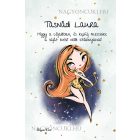 Személyre szabható - Vörös hajú Csini Nyilas lány mintás A6-os füzet