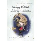 Személyre szabható - Szőke hajú Csini Skorpió lány mintás A6-os füzet