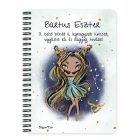 Személyre szabható - Barna hajú Csini Bika lány mintás füzet