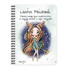 Személyre szabható - Vörös hajú Csini Bika lány mintás füzet