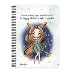 Személyre szabható - Vörös hajú Csini Bika lány mintás füzet