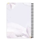 Személyre szabható - Bájos lila virágos tündér és a hold mintás A6-os füzet