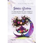 Személyre szabható - Bájos lila virágos tündér és a hold mintás A6-os füzet