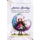 Személyre szabható - Aranyos lila virágos tündér és a hold mintás A6-os füzet