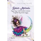 Személyre szabható - Szépséges lila virágos tündér és a hold mintás A6-os füzet