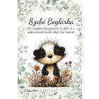 Személyre szabható - Az éjszakák vándora, édes kis borz mintás A6-os füzet