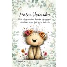 Személyre szabható - A legcukibb tavaszi macika mintás A6-os füzet