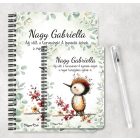 Személyre szabható - Tündéri harkály, az erdő kis dobosa mintás A6-os füzet