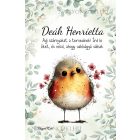 Személyre szabható - Cuki vörösbegy, a barátságos kertész mintás A6-os füzet