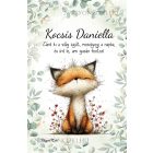 Személyre szabható - Az erdő kis ravaszdija, a vörös róka mintás A6-os füzet