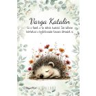 Személyre szabható - A kert kis álmodozója, cuki süni mintás A6-os füzet