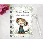 Személyre szabható - Játékos felfedező, a vadászgörény mintás A6-os füzet