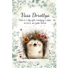 Személyre szabható - A rét mosolygós cukisága, a süni mintás A6-os füzet