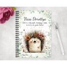Személyre szabható - A rét mosolygós cukisága, a süni mintás A6-os füzet