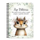 Személyre szabható - Az erdő kis akrobatája, a mókus mintás A6-os füzet