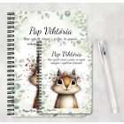 Személyre szabható - Az erdő kis akrobatája, a mókus mintás A6-os füzet