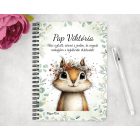 Személyre szabható - Az erdő kis akrobatája, a mókus mintás A6-os füzet