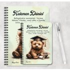 Személyre szabható - 2026 Ballagás - Maci mintás füzet