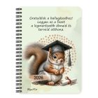 Személyre szabható - 2026 Ballagás - Mókus mintás füzet