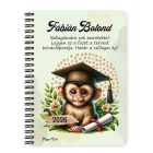 Személyre szabható - 2026 Ballagás - Majom mintás füzet