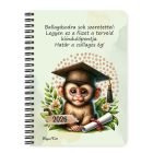 Személyre szabható - 2026 Ballagás - Majom mintás füzet