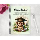 Személyre szabható - 2026 Ballagás - Majom mintás füzet