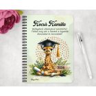 Személyre szabható - 2026 Ballagás - Zsiráf mintás füzet