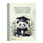 Személyre szabható - 2026 Ballagás - Panda mintás füzet