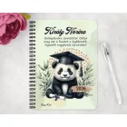 Személyre szabható - 2026 Ballagás - Panda mintás füzet