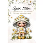 Személyre szabható - Cuki kalapos Százszorszép manó lány mintás füzet