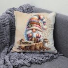 Névvel kérhető - Kávés manó csüccs mintás párna