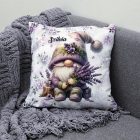 Névvel kérhető - Cuki Levendulás manó mintás párna