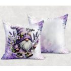 Névvel kérhető - Kalandor Levendulás manó mintás párna