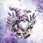 Névvel kérhető - Kalandor Levendulás manó mintás párna