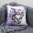 Névvel kérhető - Kalandor Levendulás manó mintás párna