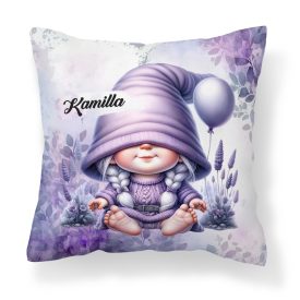   Névvel kérhető - Lufis levendulás manólány mintás párna